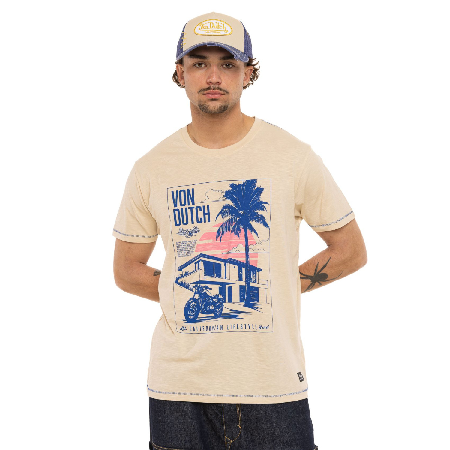 T-Shirt en coton PALM, VON DUTCH
