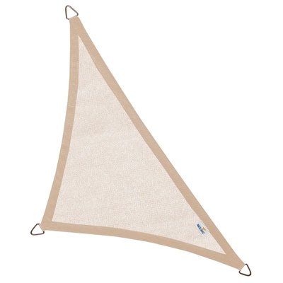 Voile d'ombrage triangulaire Coolfit sable 5 x 5 x 7.1 m NESLING