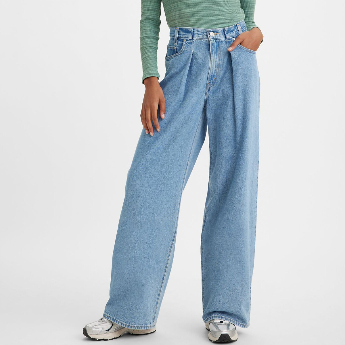 Jeans folded pleated baggy show me the money Levi s La Redoute