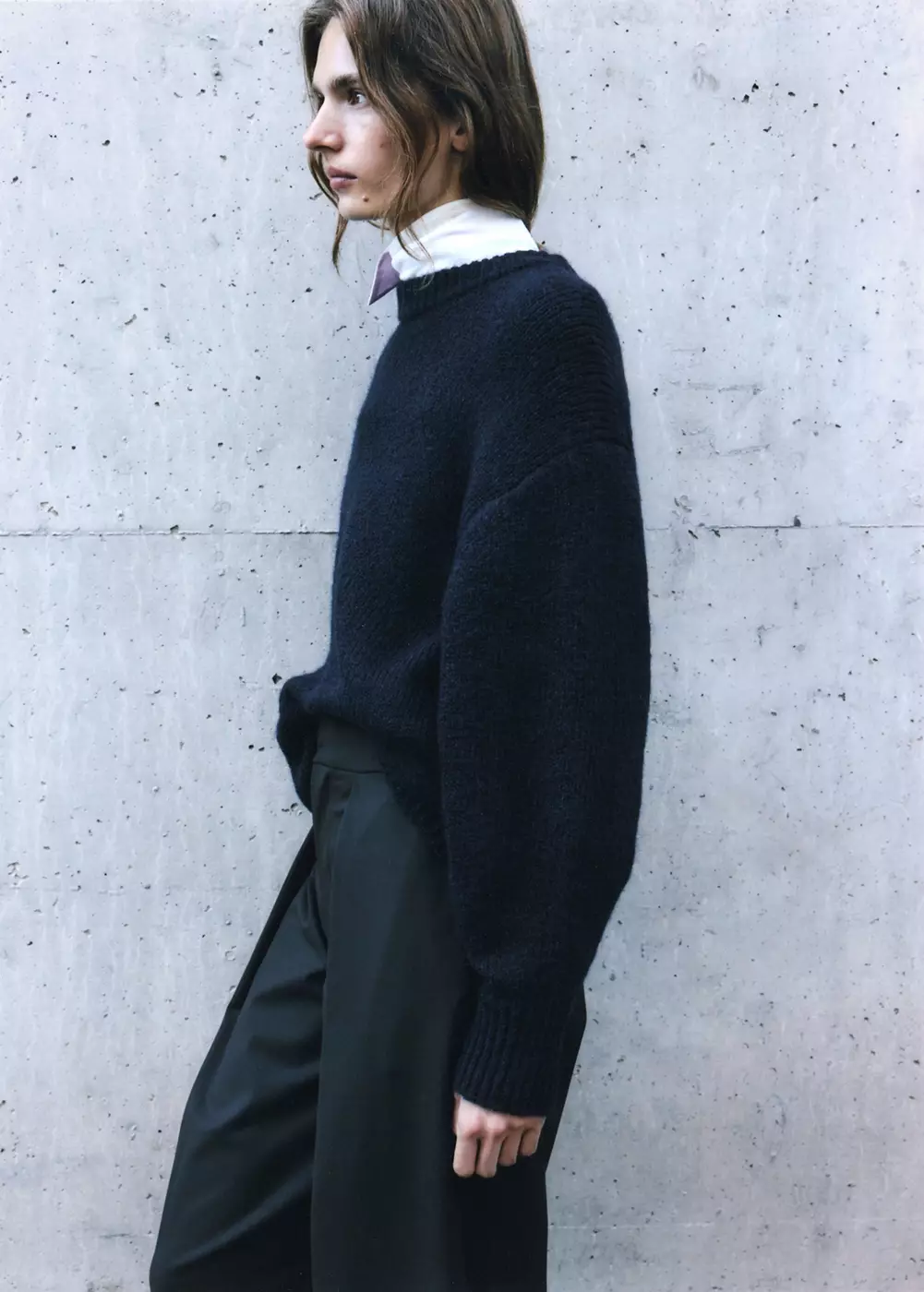 Pull en maille à col rond, MANGO