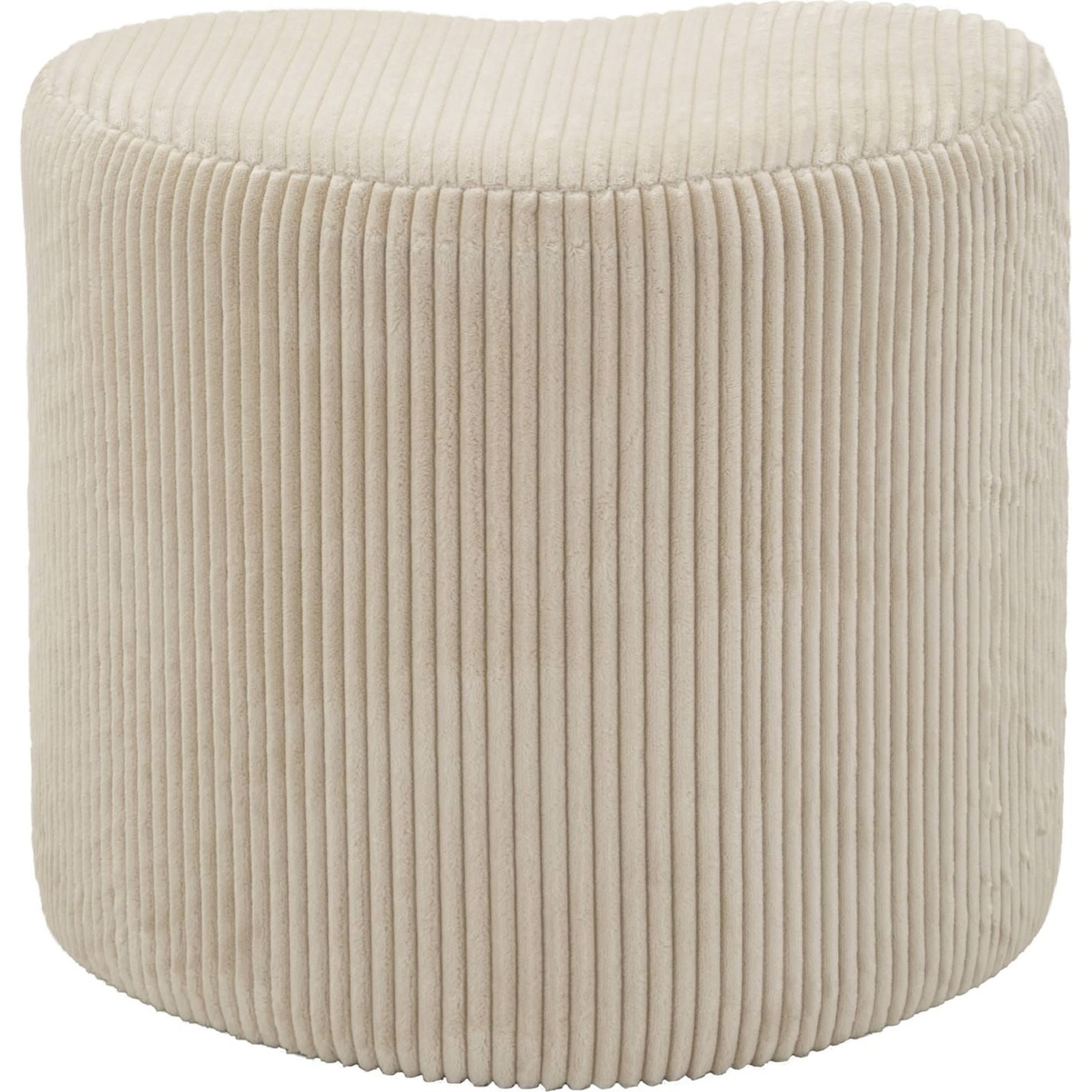 Pouf cœur en tissu côtelé MODERN, RECOLLECTION