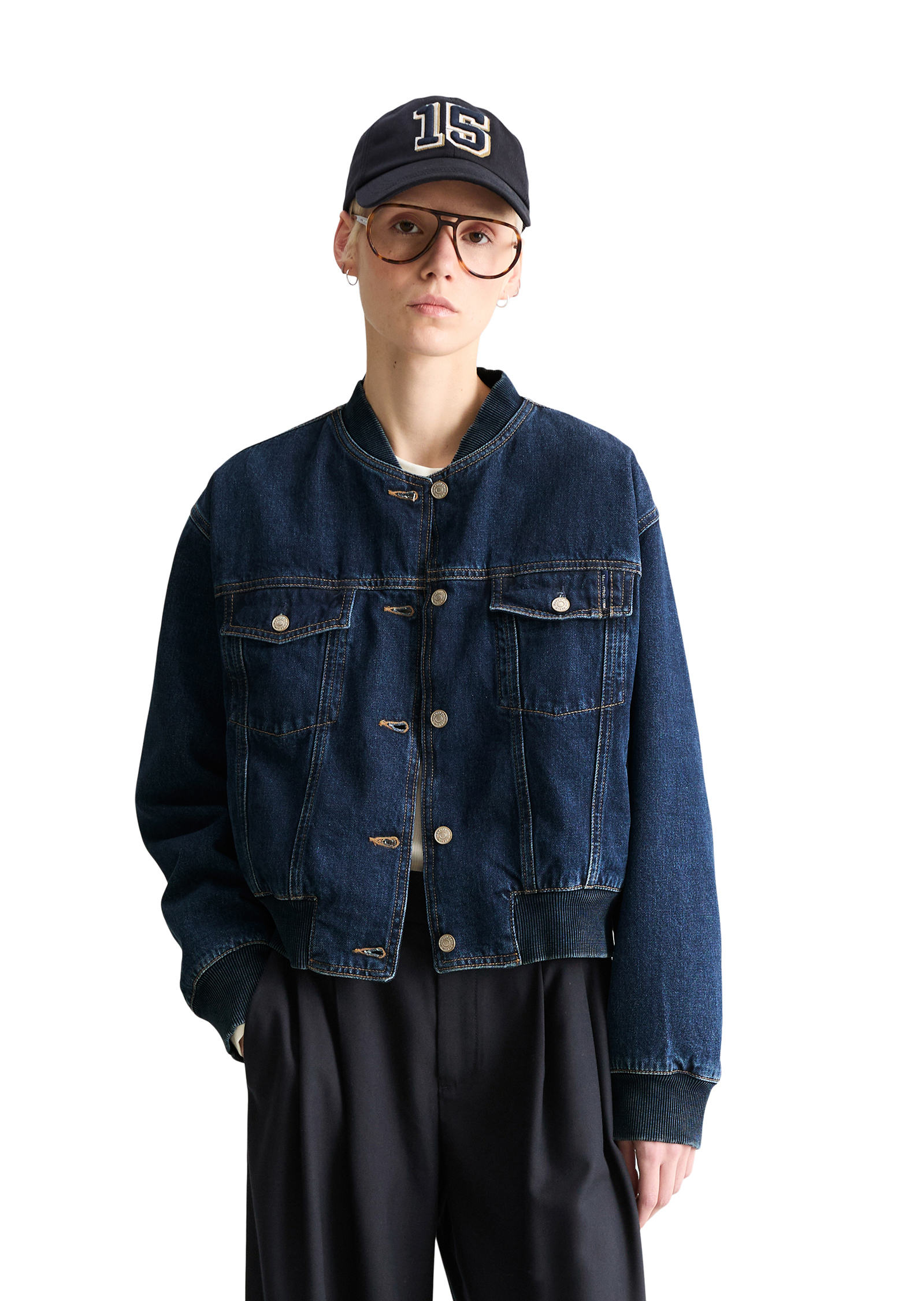 Blouson en jean regular en denim rigide, MARC O’POLO DENIM