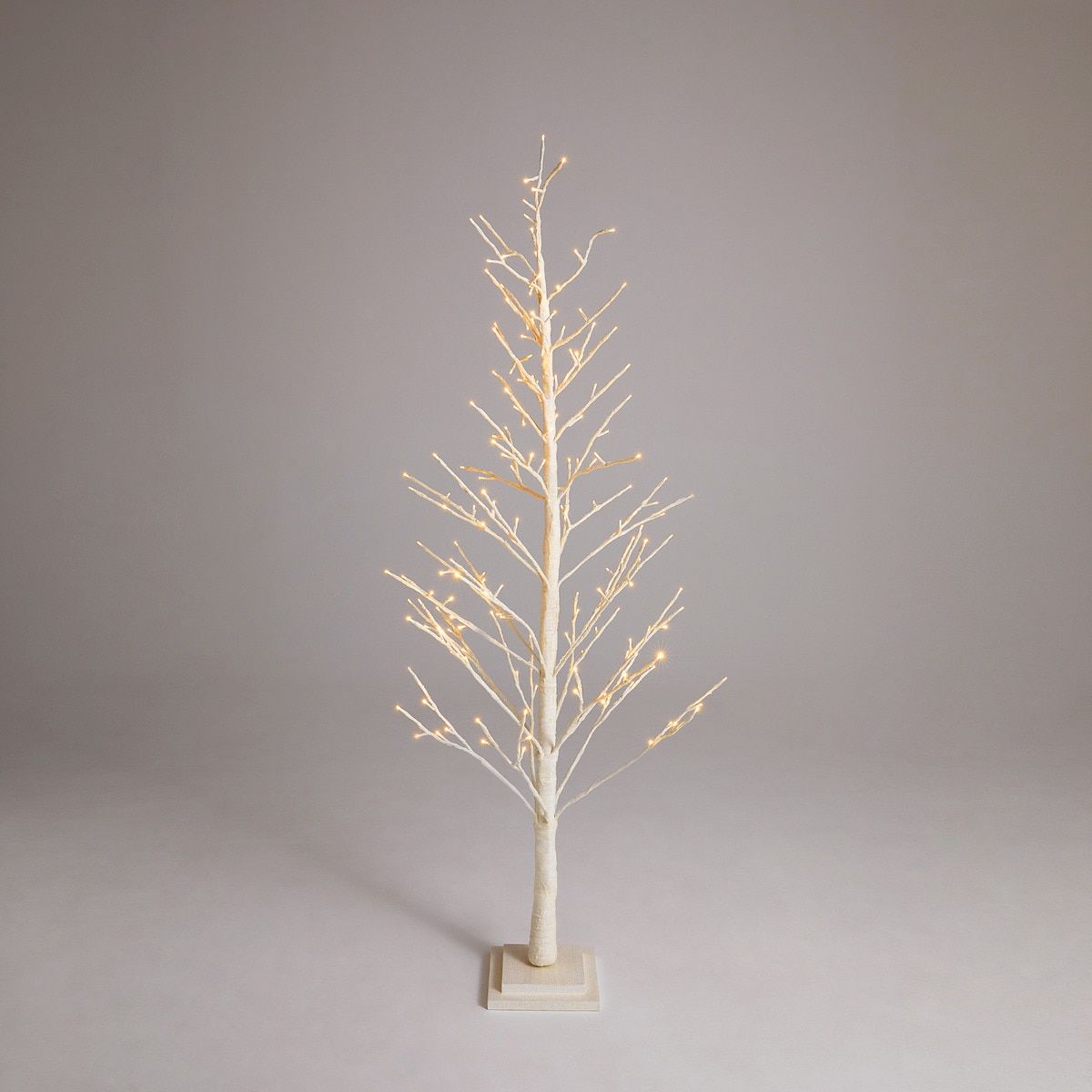 Sapin blanc de Noël Lumineux 70 led taille 120 cm - SIRIUS
