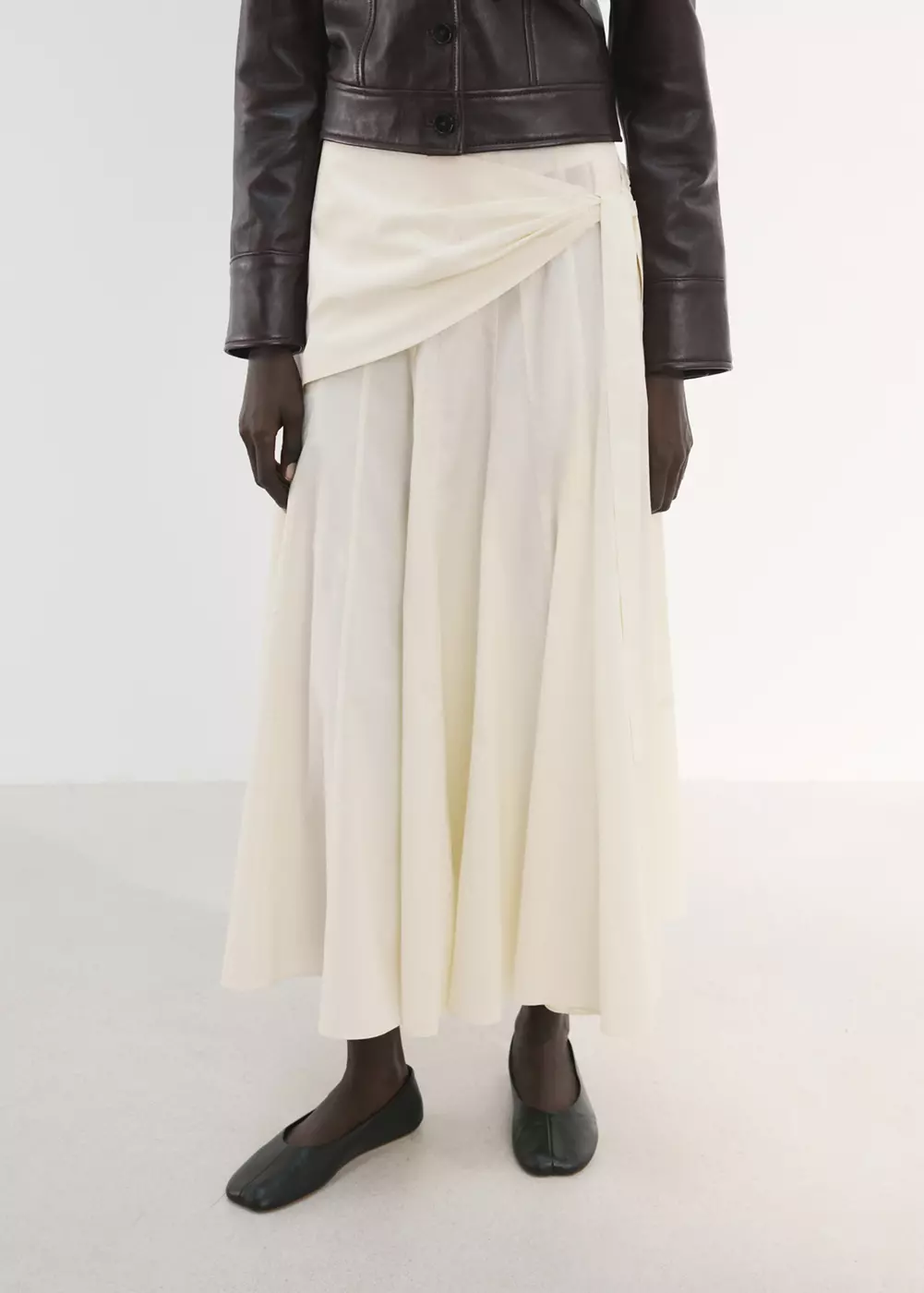 Jupe évasée détail foulard, MANGO