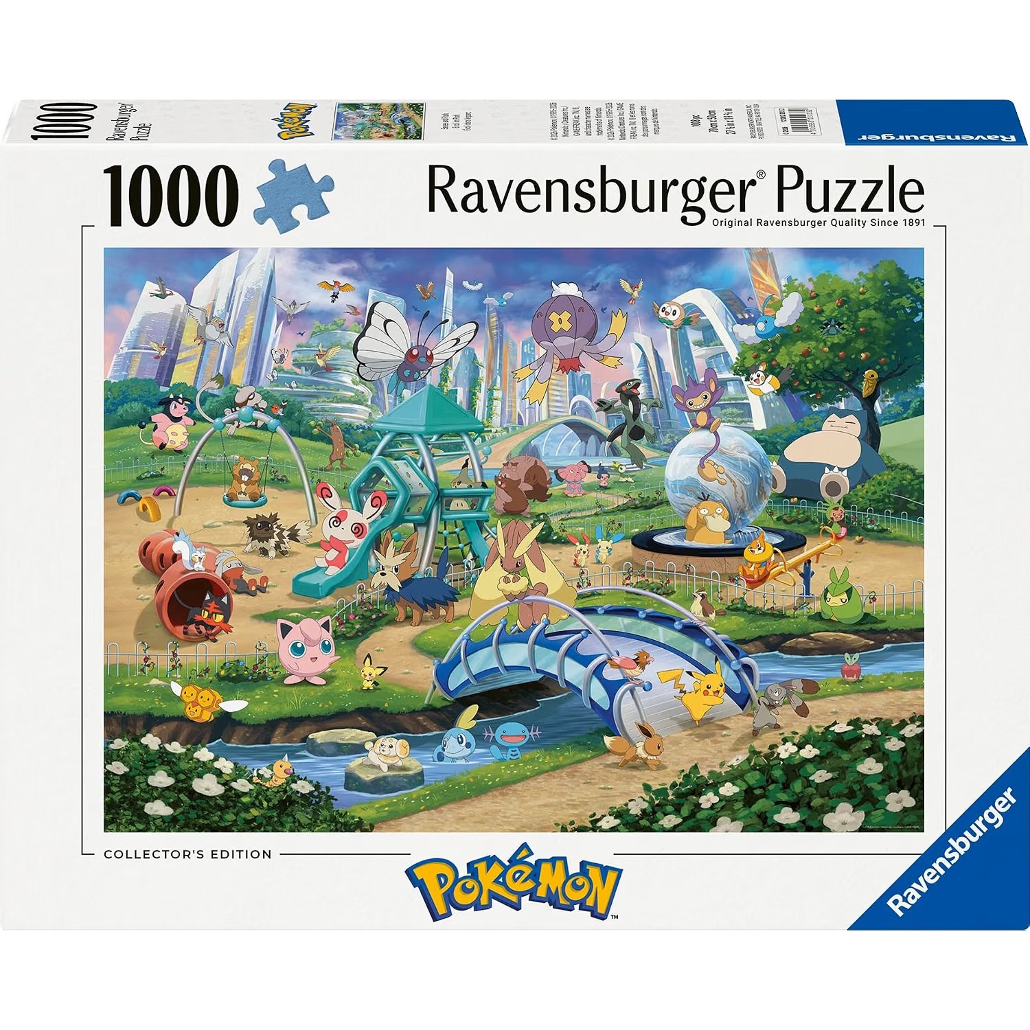 Puzzle Pokémon Évoli dans le parc 1000 pcs, RAVENSBURGER