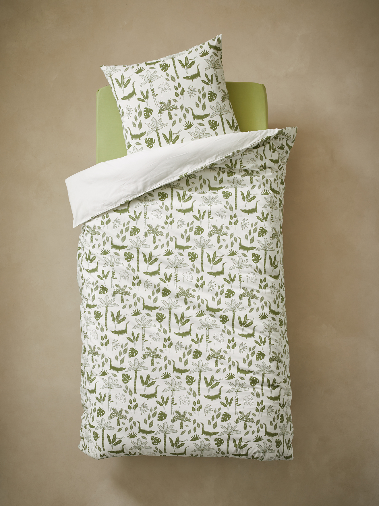 Parure De Lit Enfant Housse De Couette + Taie Mexico Story - Coton Recyclé, 140x150 Cm + 63x63 Cm