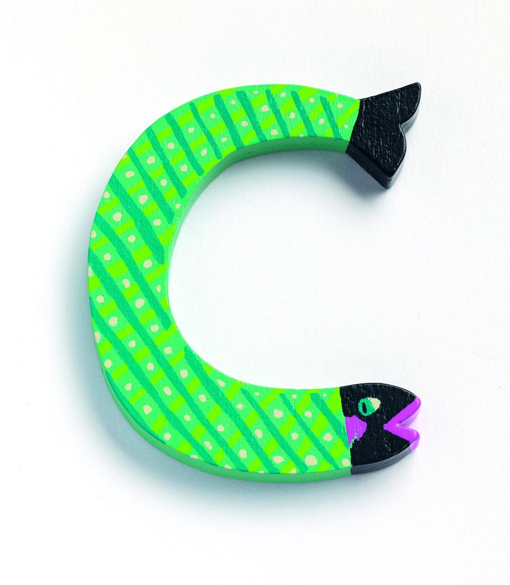 Lettre animaux en bois C, DJECO