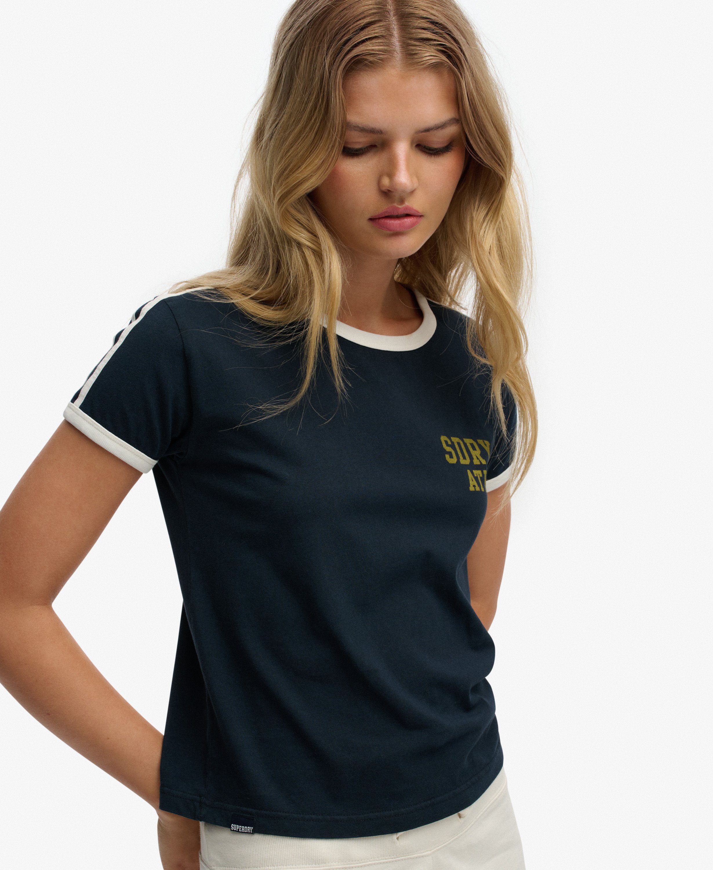 T-shirt Athletic Essentials à Bandes Latérales, SUPERDRY
