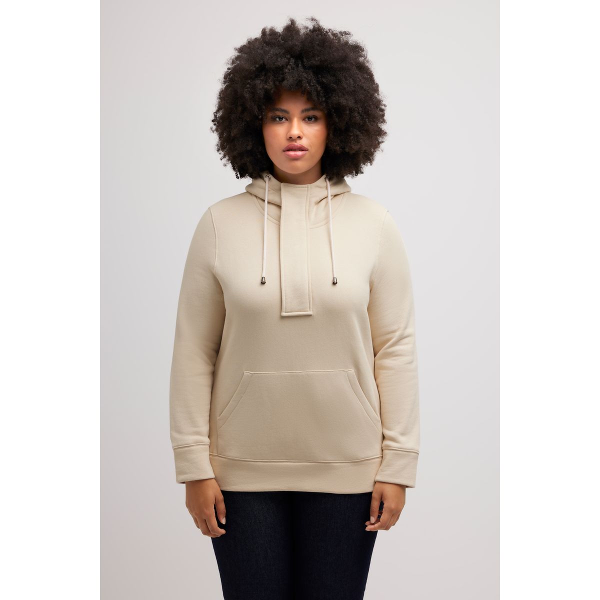 Sweat zippé capuche discount femme grande taille