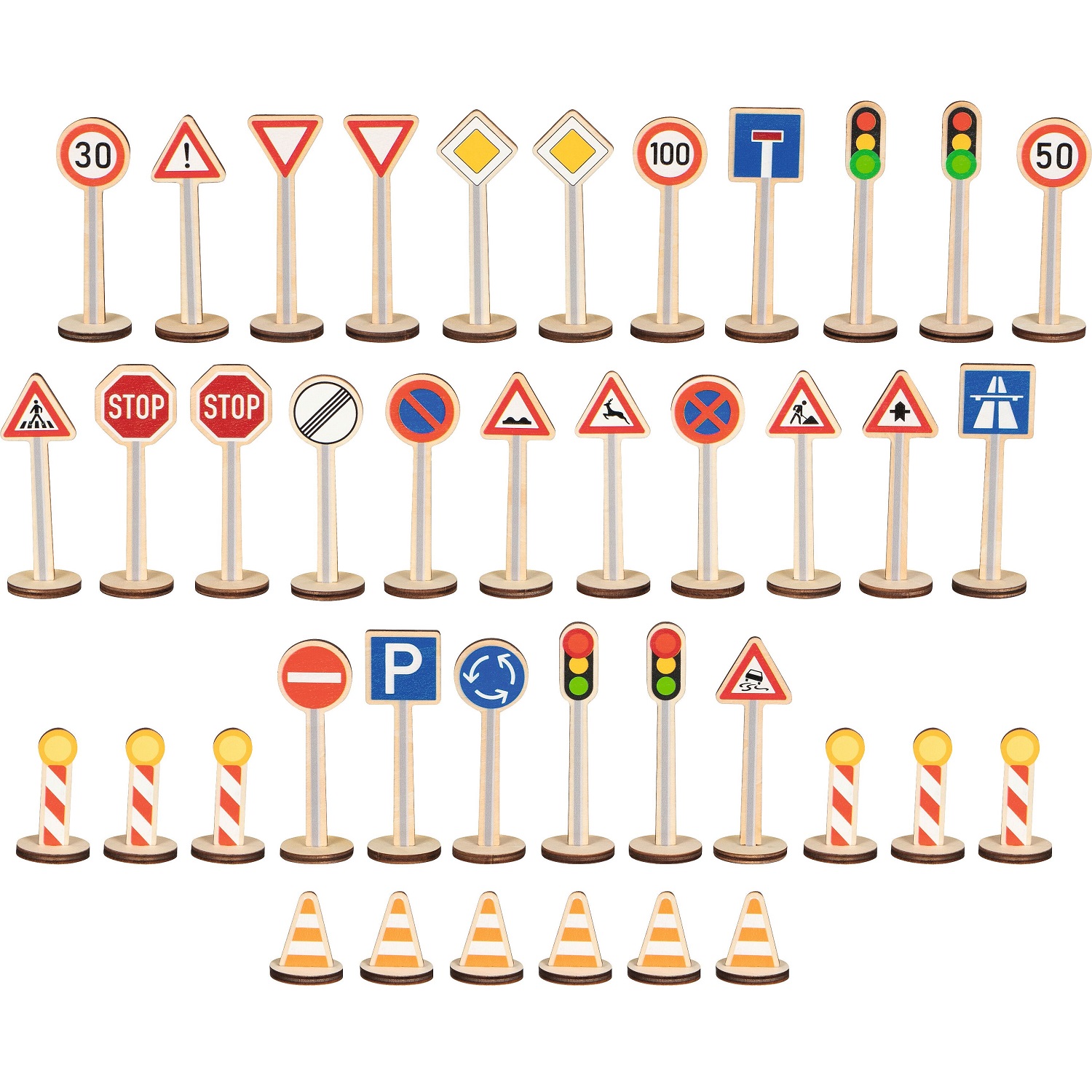 Set de 40 panneaux de signalisation, GOKI