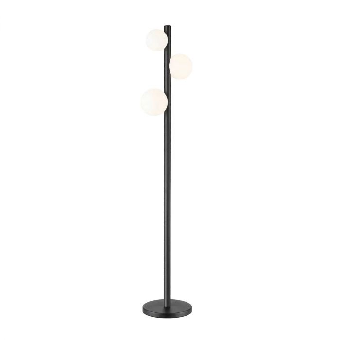 Lampadaire, métal et verre opalin, ANTARES, ALTASSINA