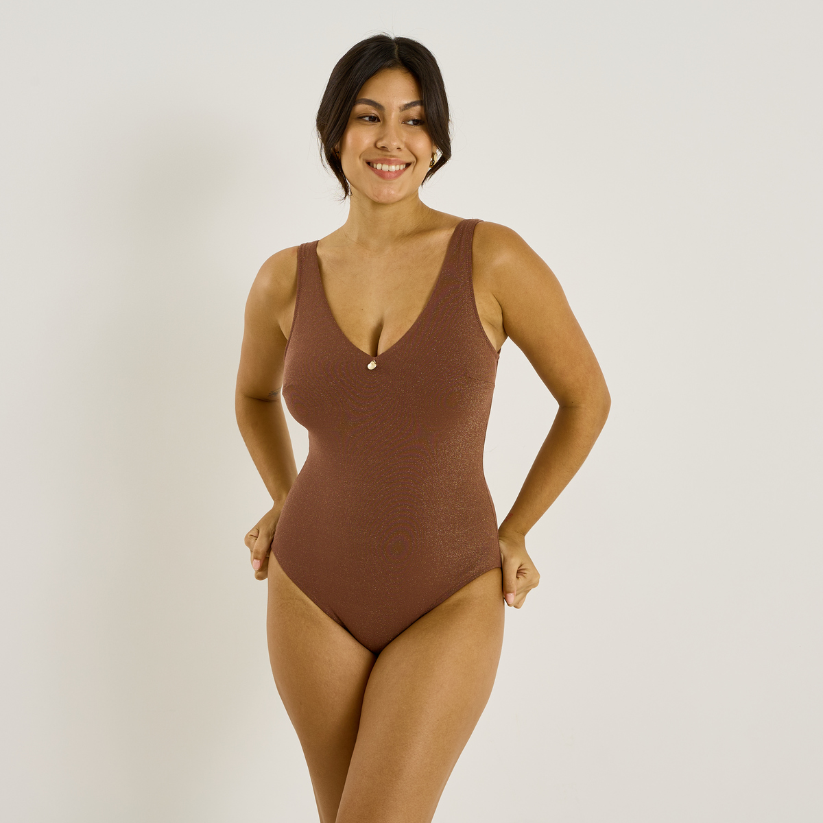 Maillot de bain 1 pièce brillant, GRAIN DE MALICE