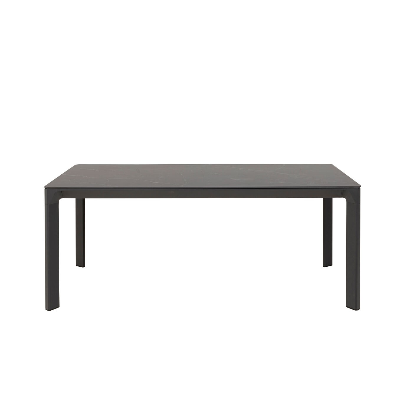 Table de jardin en pierre frittée et aluminium, BARI, KARE DESIGN