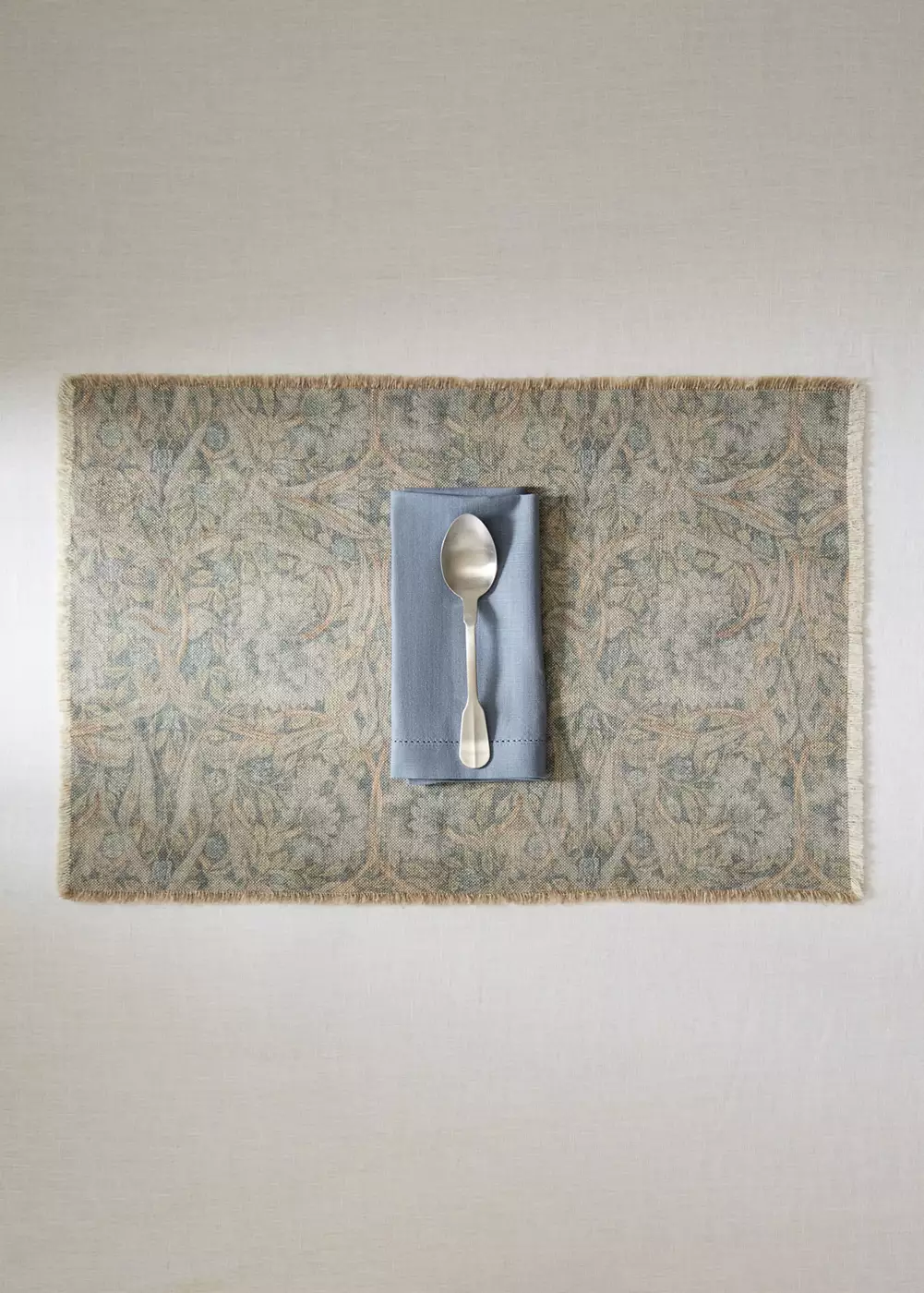 Set de table en coton et lin imprimé fleuri 40x60 cm, MANGO HOME