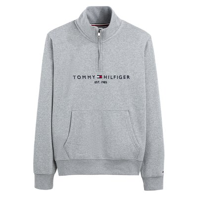 Sweatshirt mit Tommy-Logo, Troyer-Kragen TOMMY HILFIGER