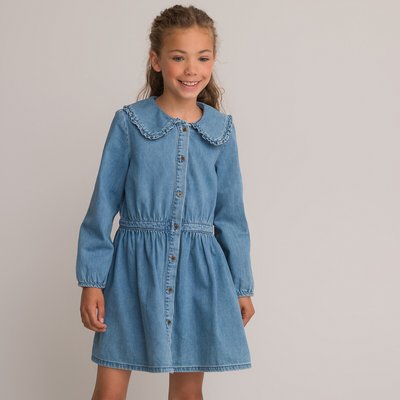 Denim Skater Dress with Peter Pan Collar LA REDOUTE COLLECTIONS