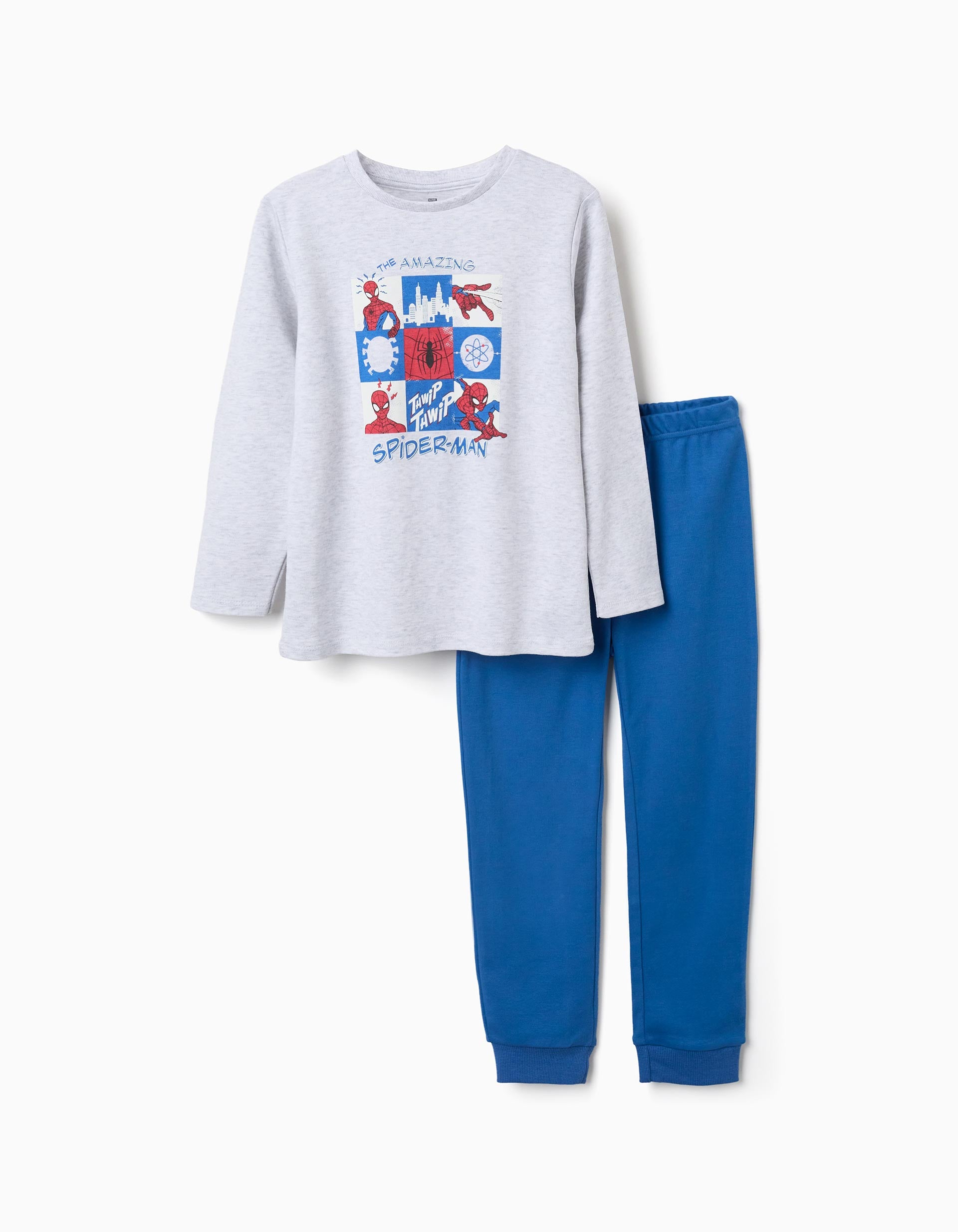 Pyjama long avec imprimé Spider-Man qui brille dans le noir, ZIPPY