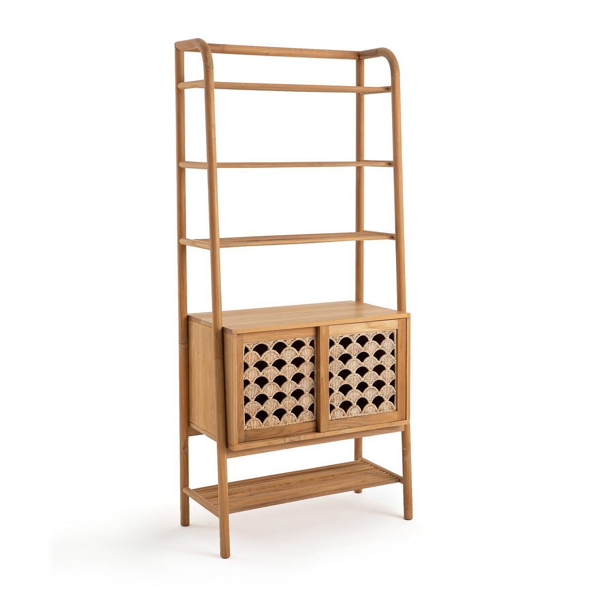 Product photograph of Palma Solid Teak Bookcase from La Redoute UK