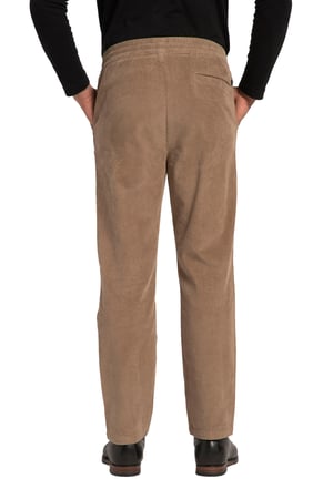 Pantalon Velours Côtelé Homme — Coupe Droite, Taille élastique, Confort Chaud Pour L’automne/hiver (style Chino Baggy)