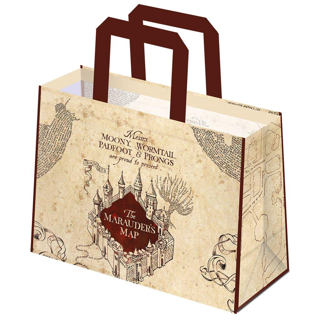 Tote bag motif/style carte du Maraudeur, HARRY POTTER