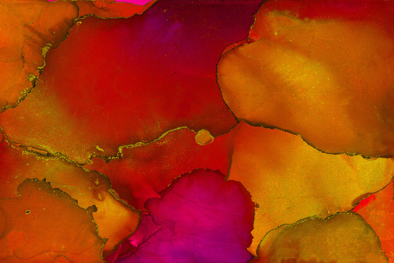 Tableau fragments orangés, HEXOA