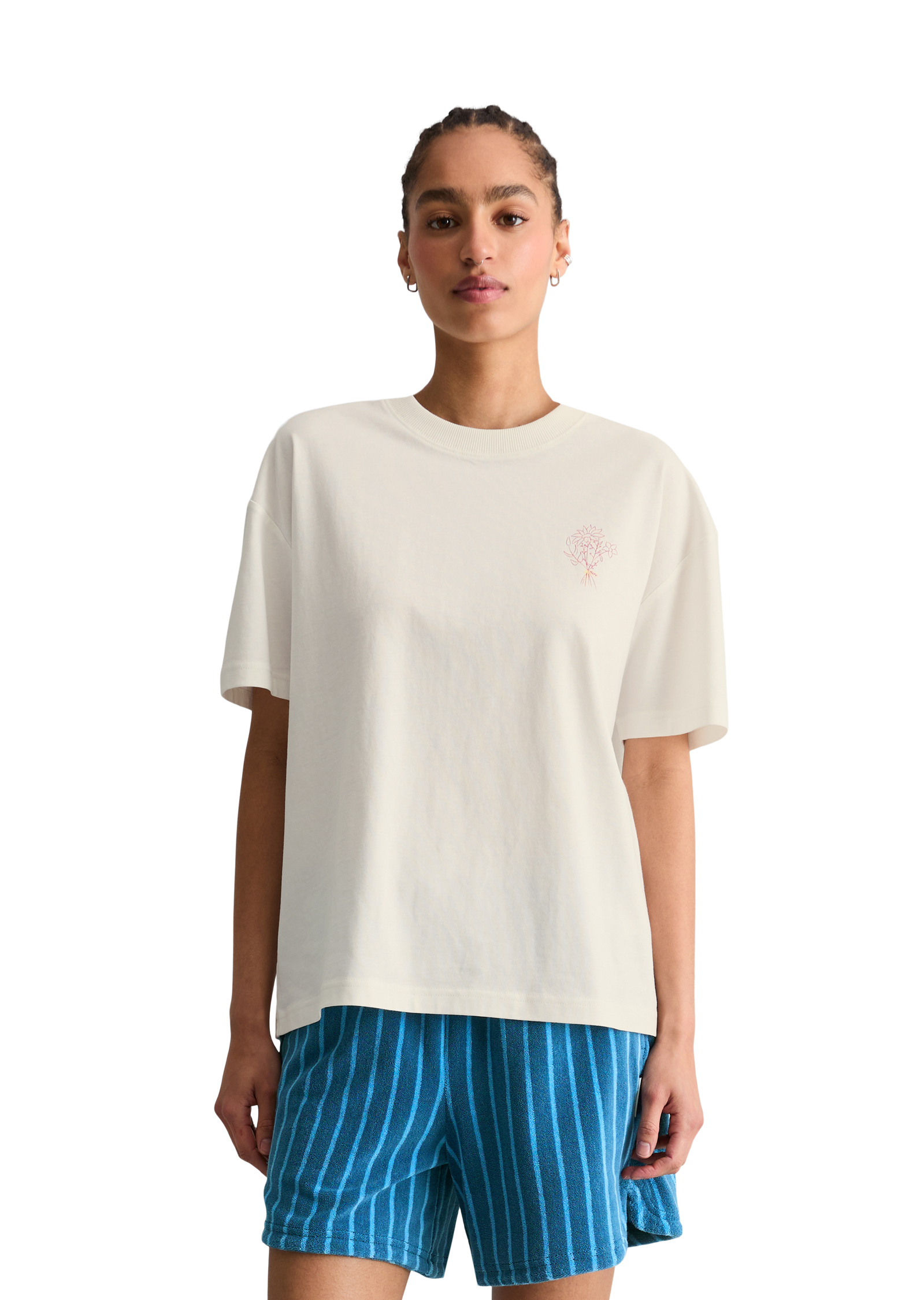 T-shirt relaxed avec impression dans le dos, MARC O’POLO DENIM
