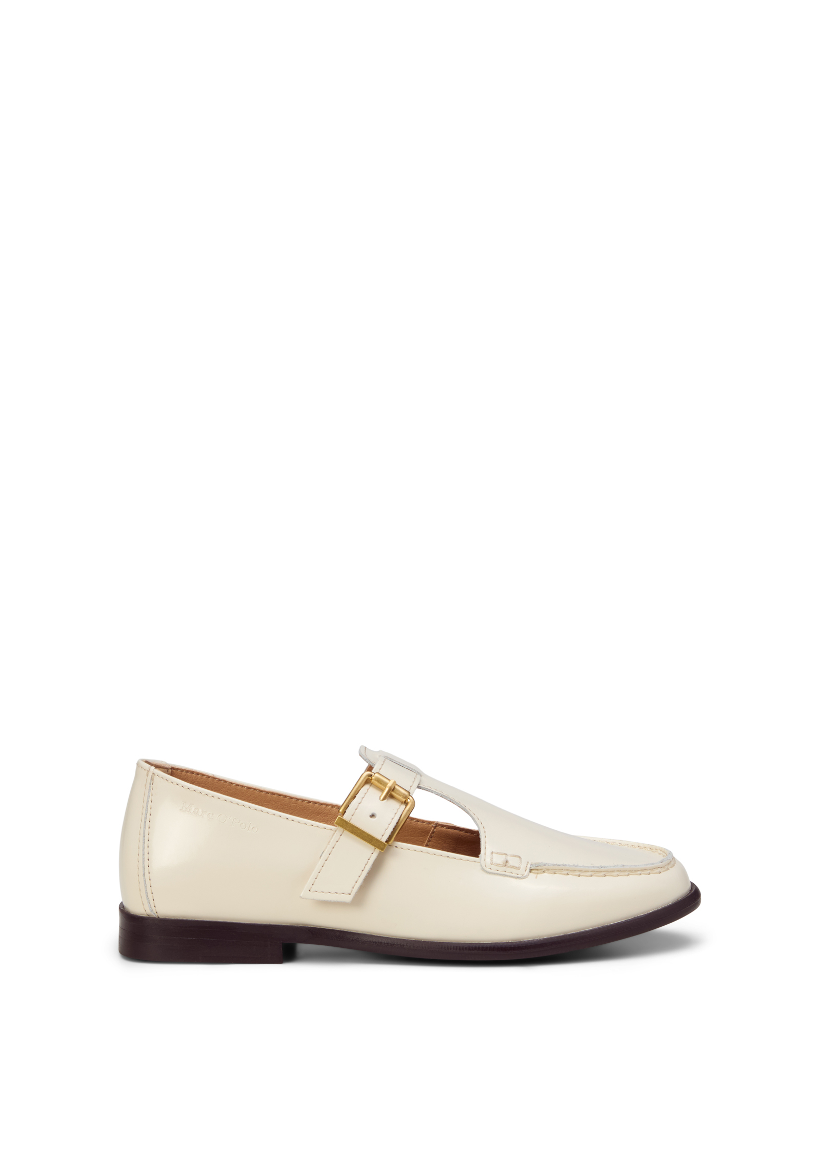 Mary-Jane Loafer Modèle Fiona en cuir de vache brillant, MARC O'POLO