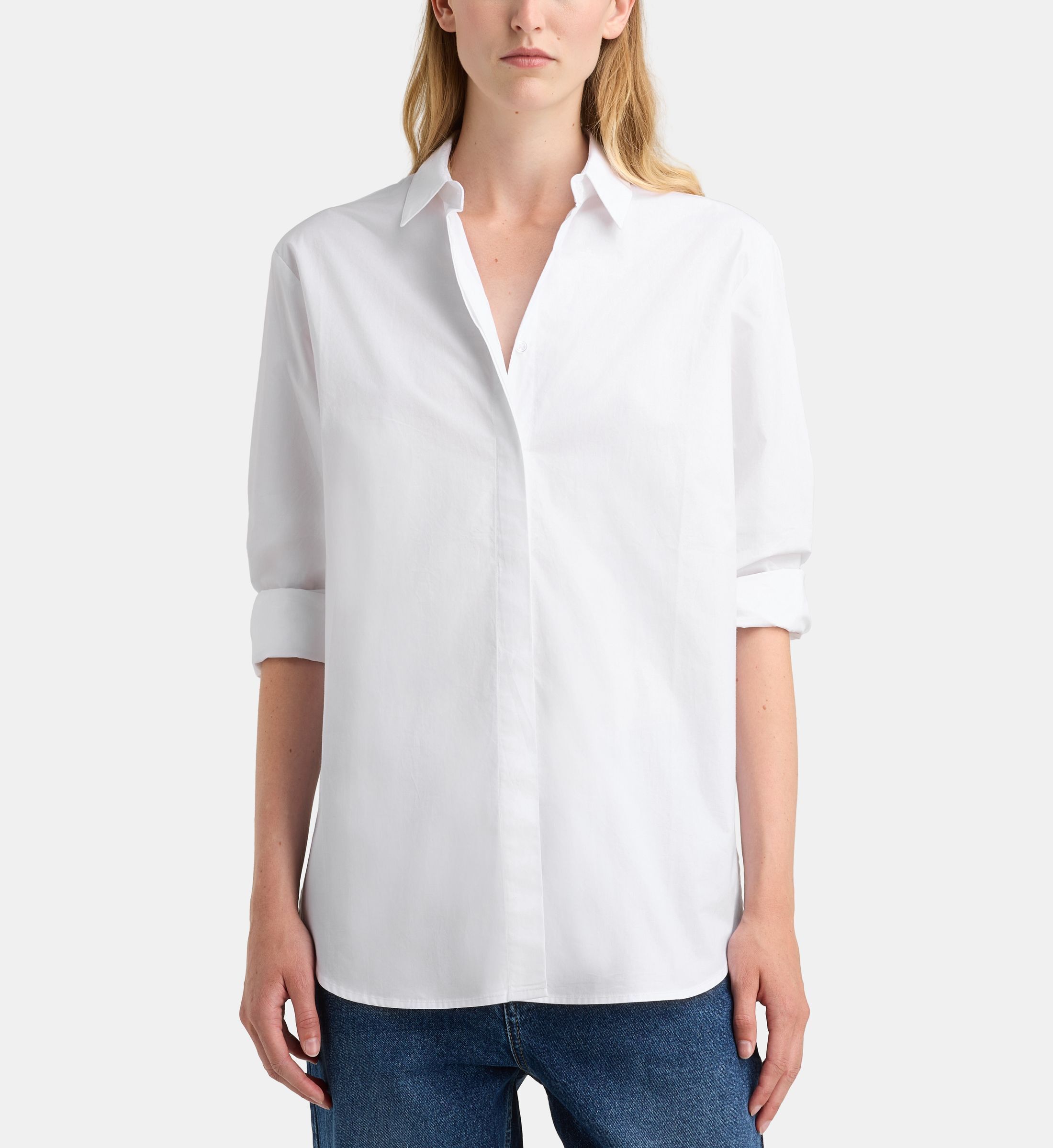 Chemise droite alma pop popeline coton, GALERIES LAFAYETTE