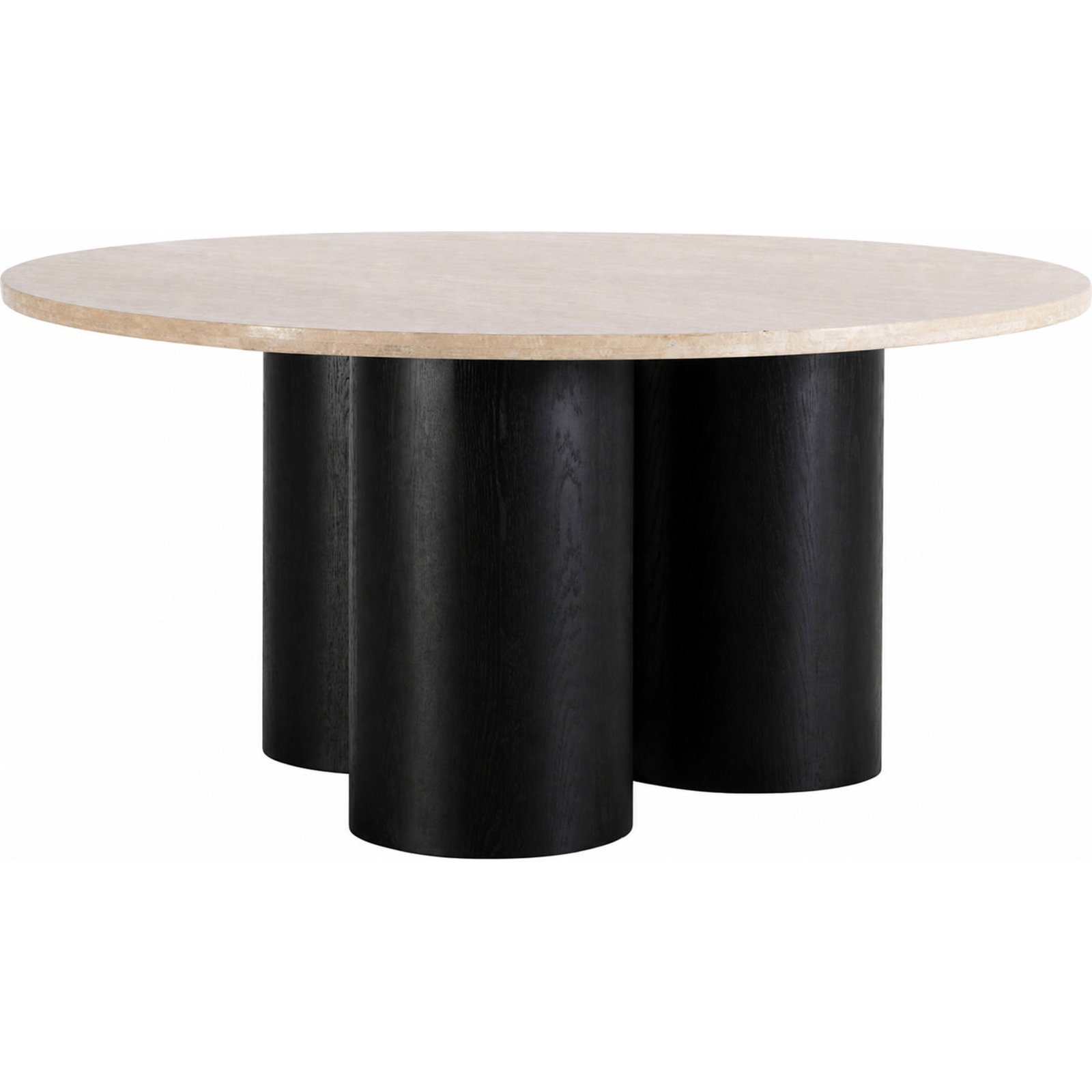 Table à manger ronde en travertin, RECOLLECTION