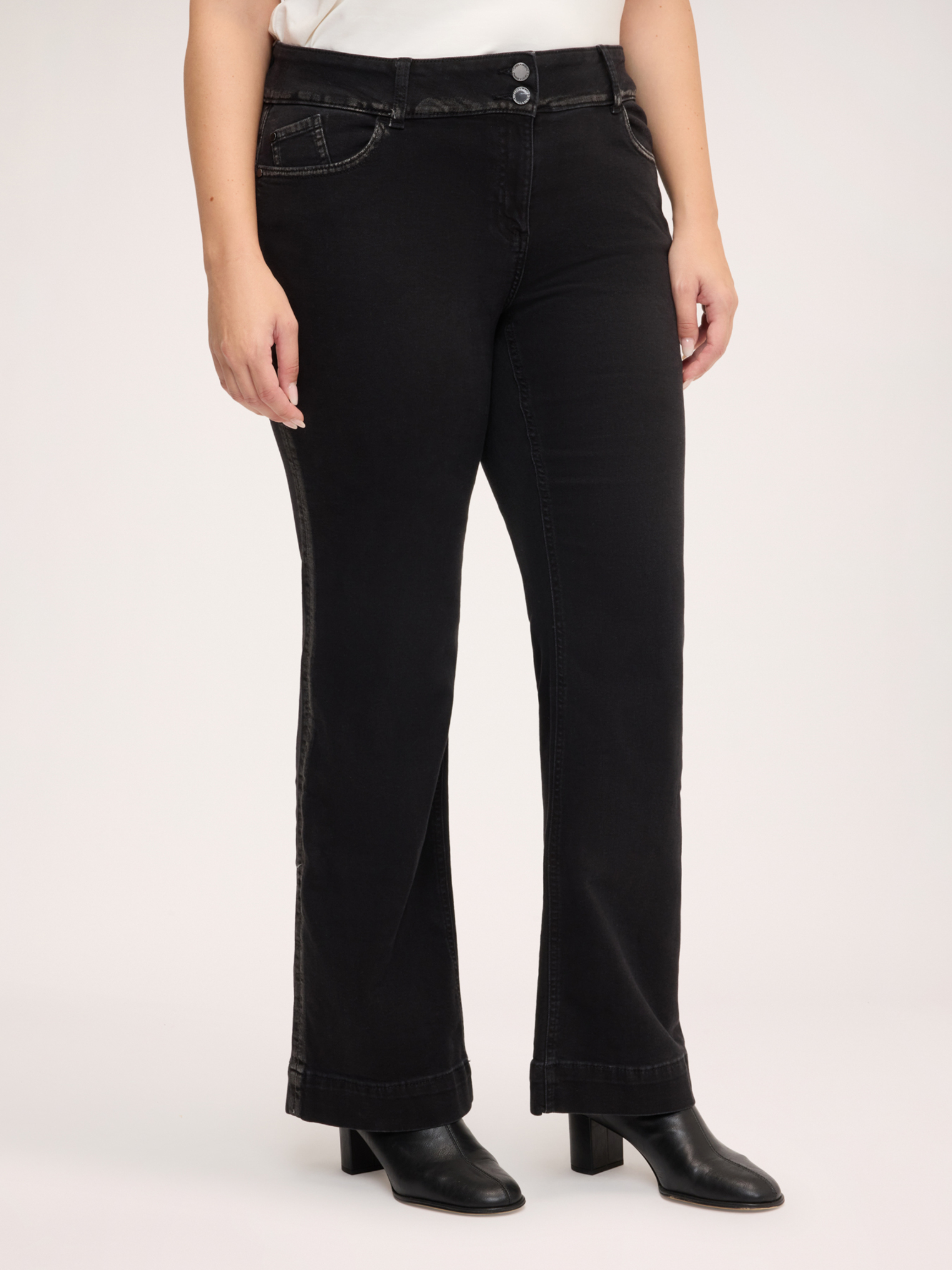 Jean bootcut délavage rinse foncé, FIORELLA RUBINO
