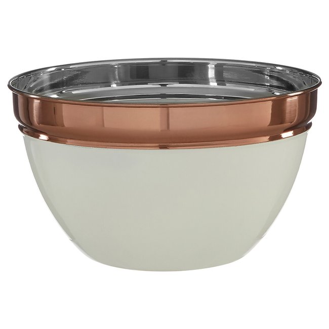 Cream/Copper Serving Bowl, cream, SO'HOME