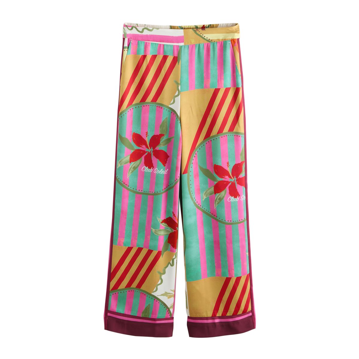 Pantalon large en satin, NEXT