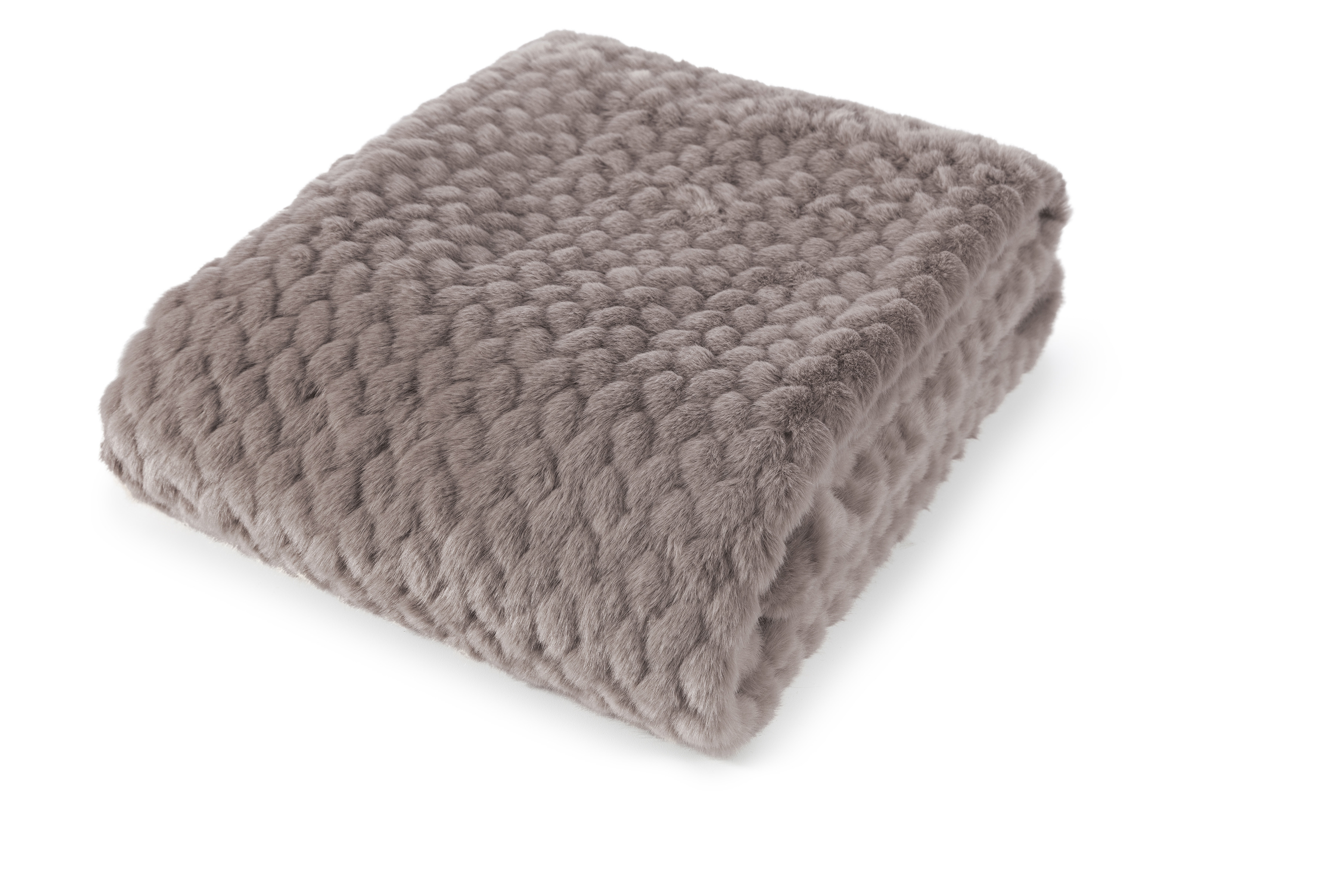 Plaid imitation fourrure avec doublure unie MINK, MAGMA HEIMTEX