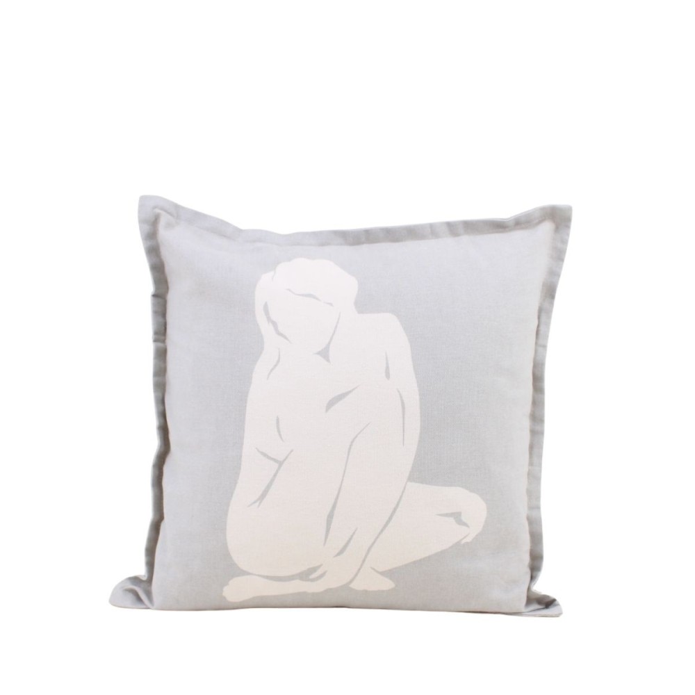 Coussin imprimé corps femme 40cm, ORNAMI