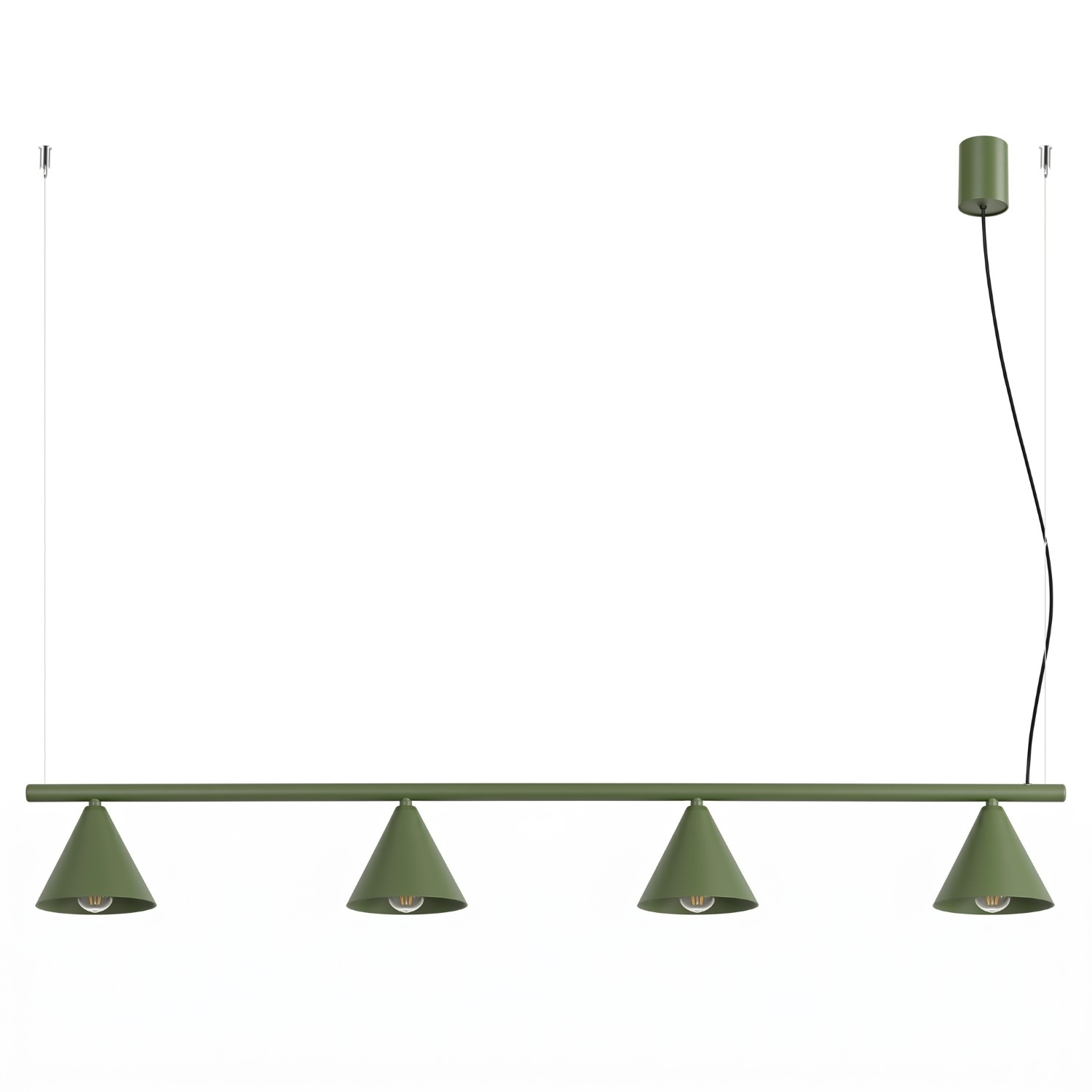 Lustre Acier Vert Olive E14 4 NOX, EDEN