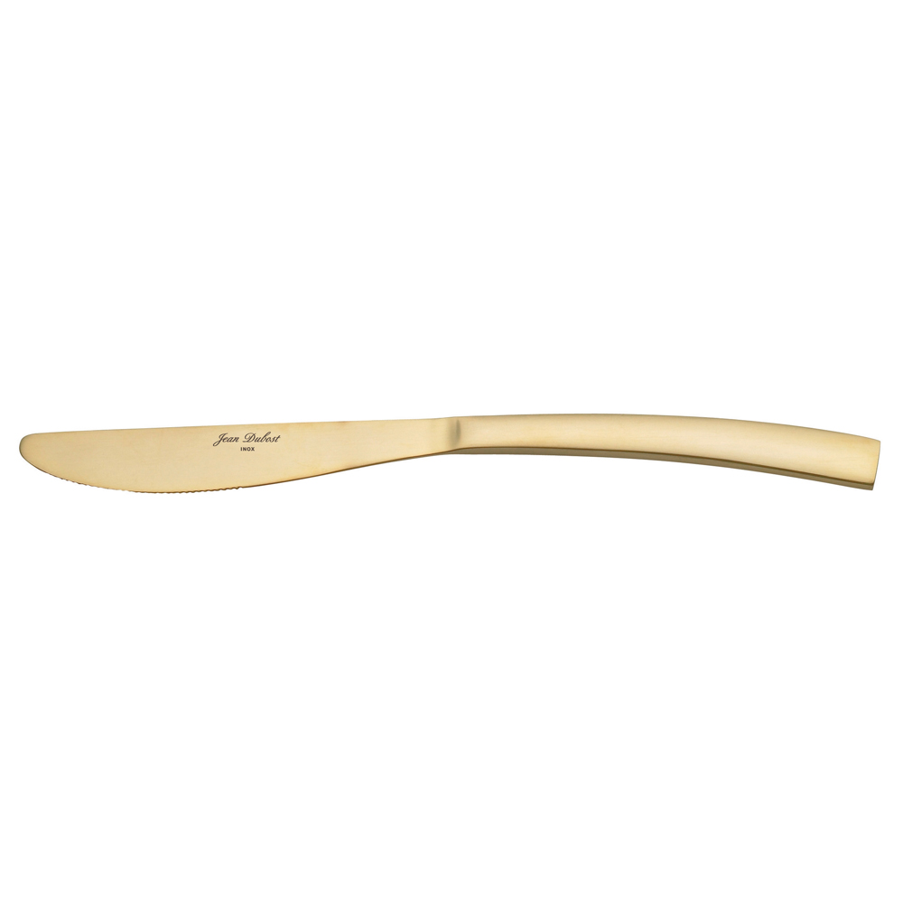 Couteau de table monobloc Jet doré (lot de 6), JEAN DUBOST