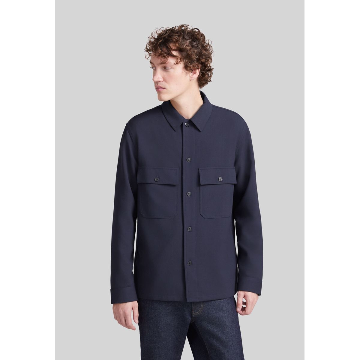 Veste multipoches sales homme