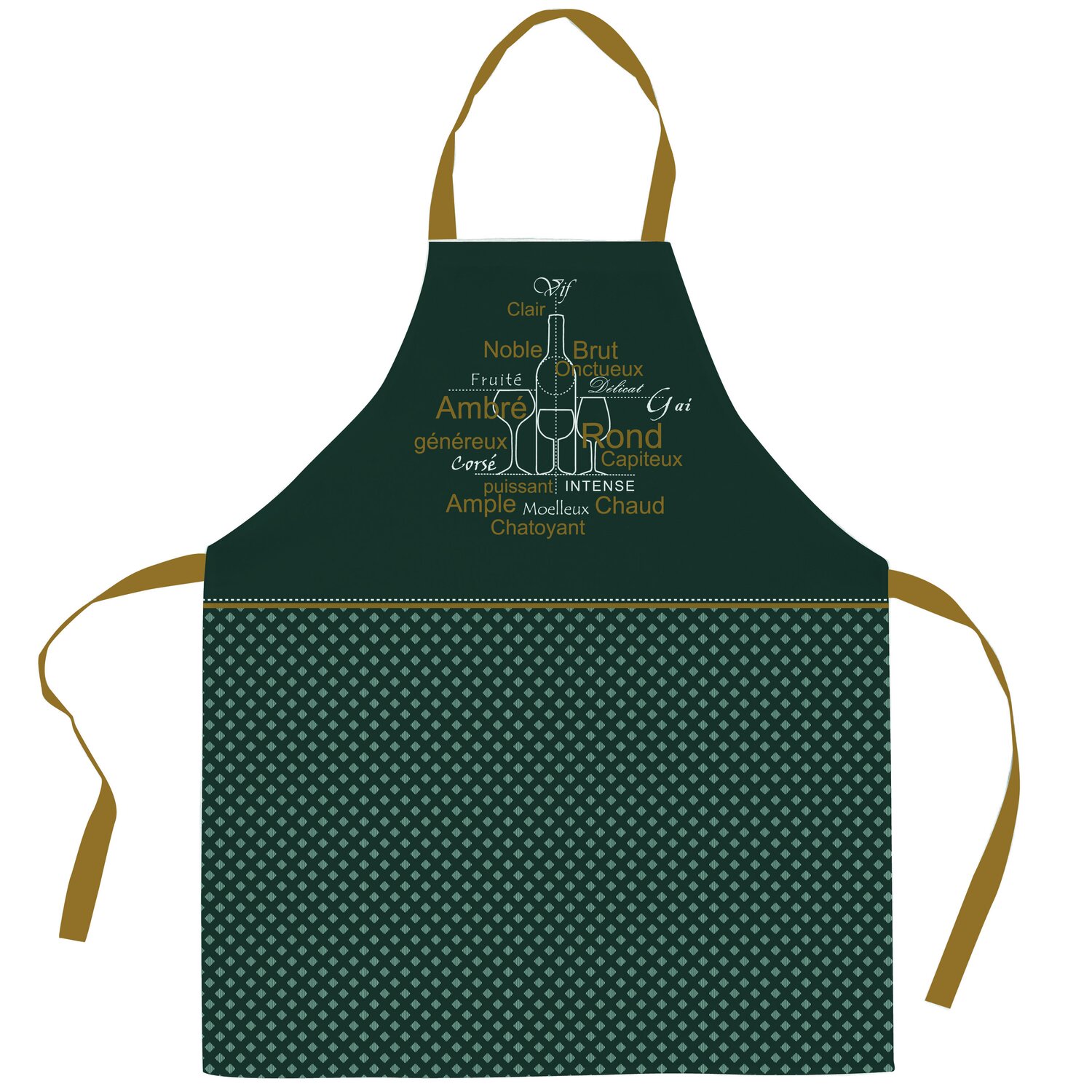 Tablier imprimée coton, Sommelier En Or, C DESIGN HOME TEXTILE