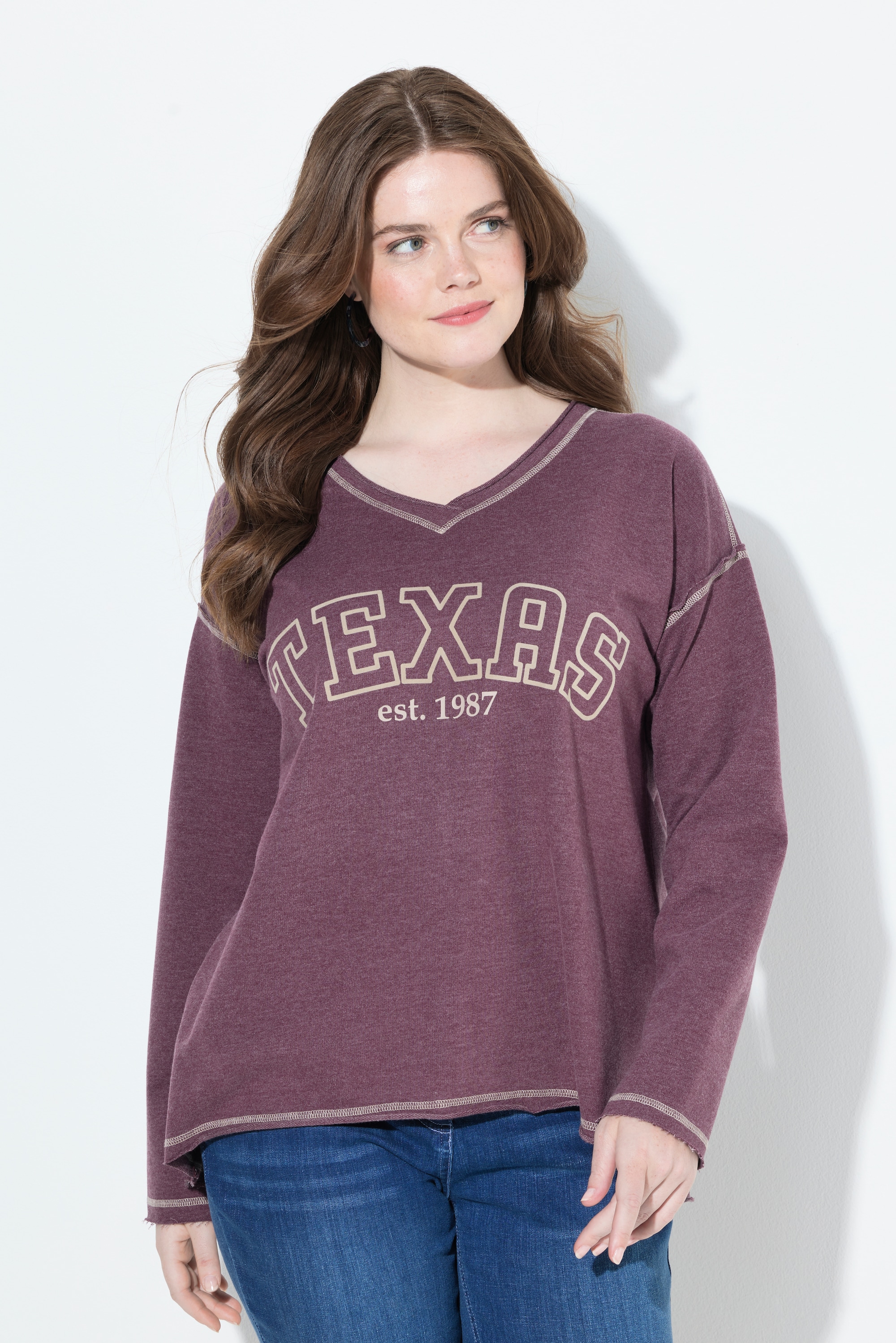 Sweat-shirt imprimé Texas, ULLA POPKEN