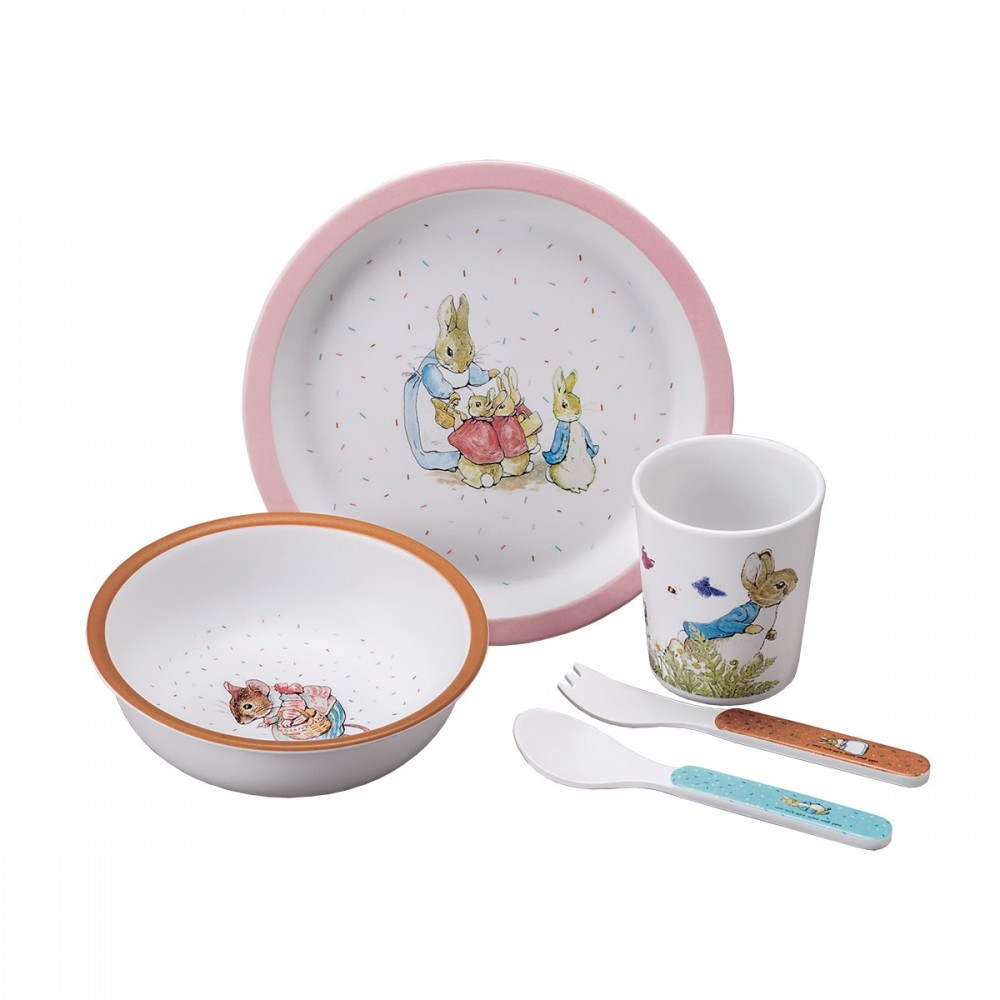 Coffret cadeau 5 pièces PIERRE LAPIN, PETIT JOUR