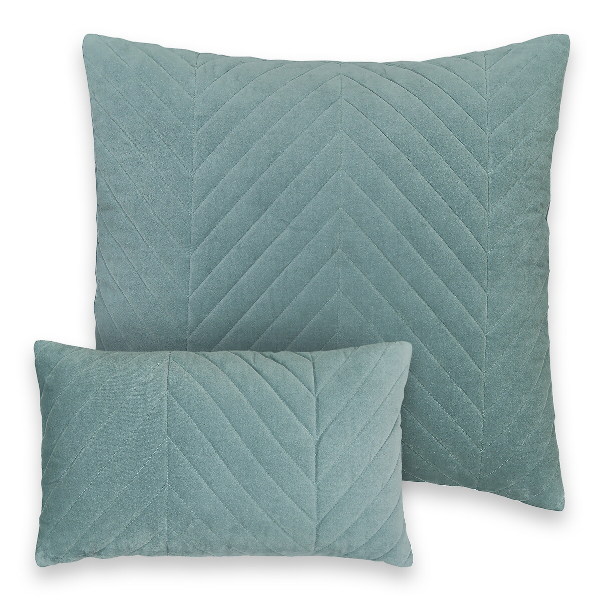 NiNi ALL Federe Cuscino 40x40 Cm Verde Salvia – Trapuntate Con Cerniera, Morbide In Cotone E Poliestere, Per Divano E Camera Da Letto (2 Pezzi)