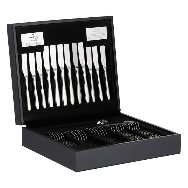 44-Piece Stainless Steel Cutlery Set, silver-coloured, VINERS