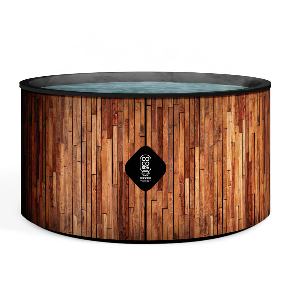 Spa gonflable chauffant & massant imitation bois, COCO SPA