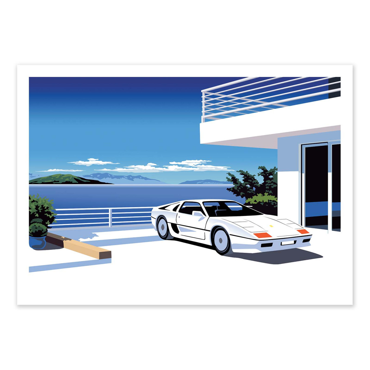 Affiche d'art - 80s car - Vistas Studio, WALL EDITIONS