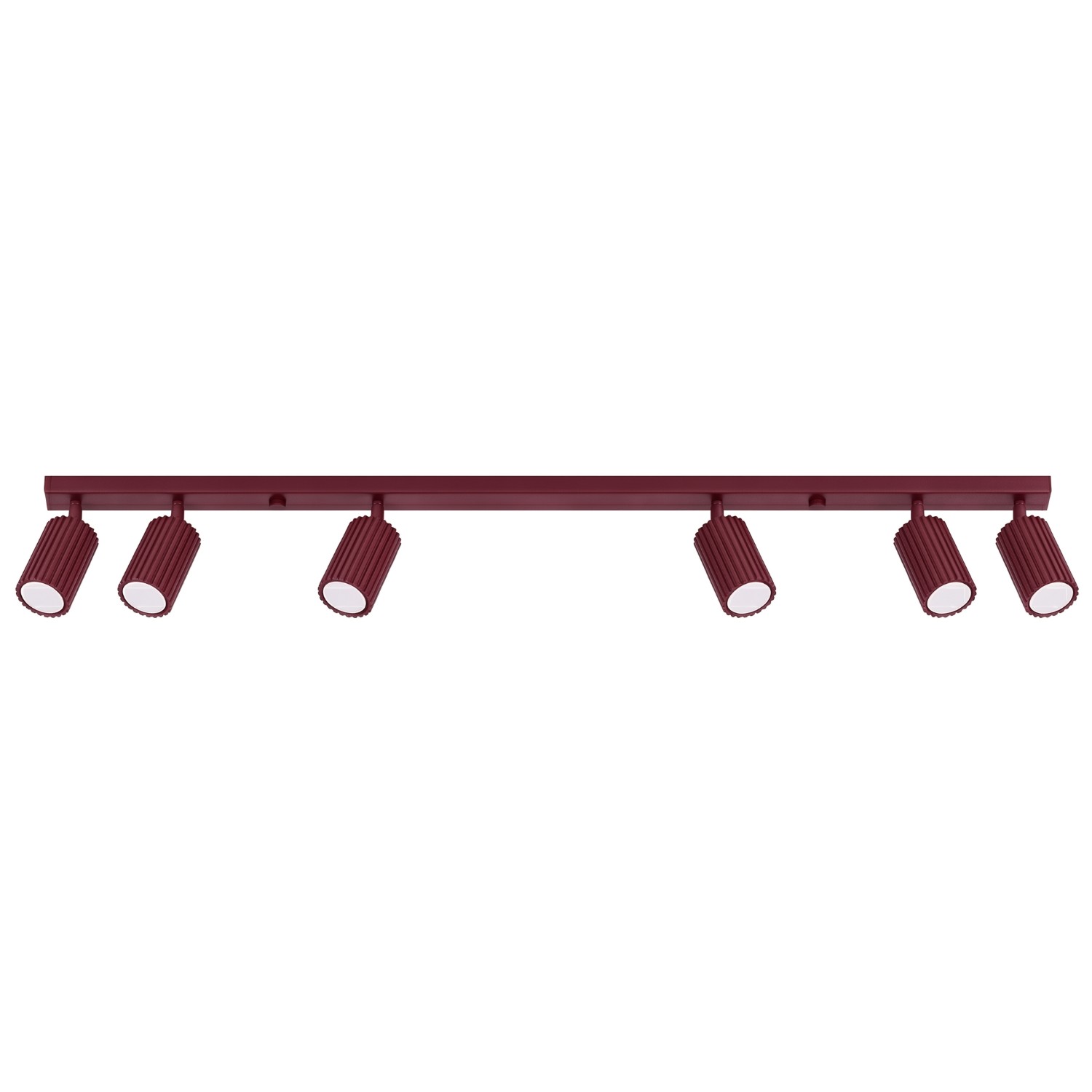 Plafonnier Aluminium Bourgogne GU10 6 Karbon, EDEN