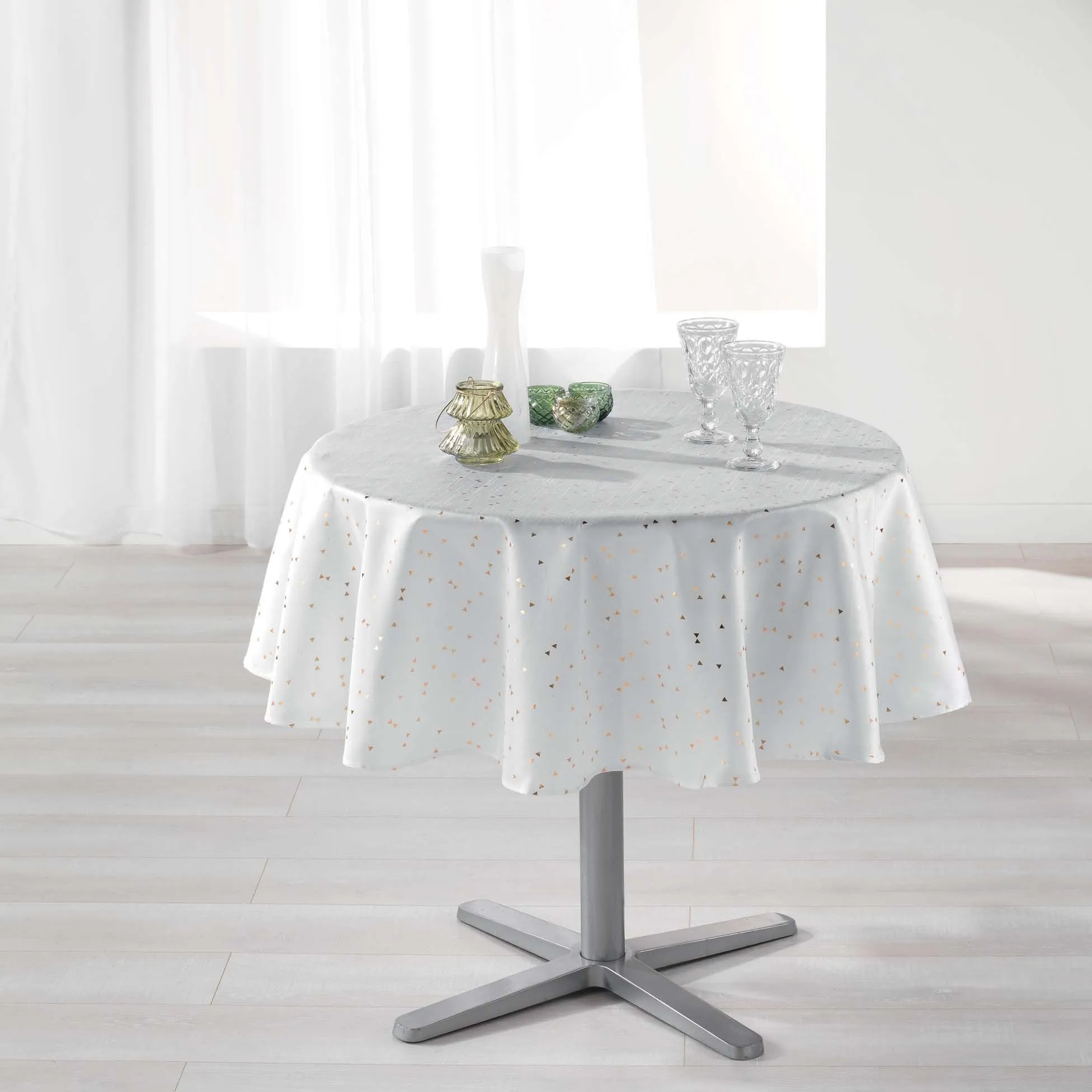 Nappe Safina blanche 180 cm, EDEN