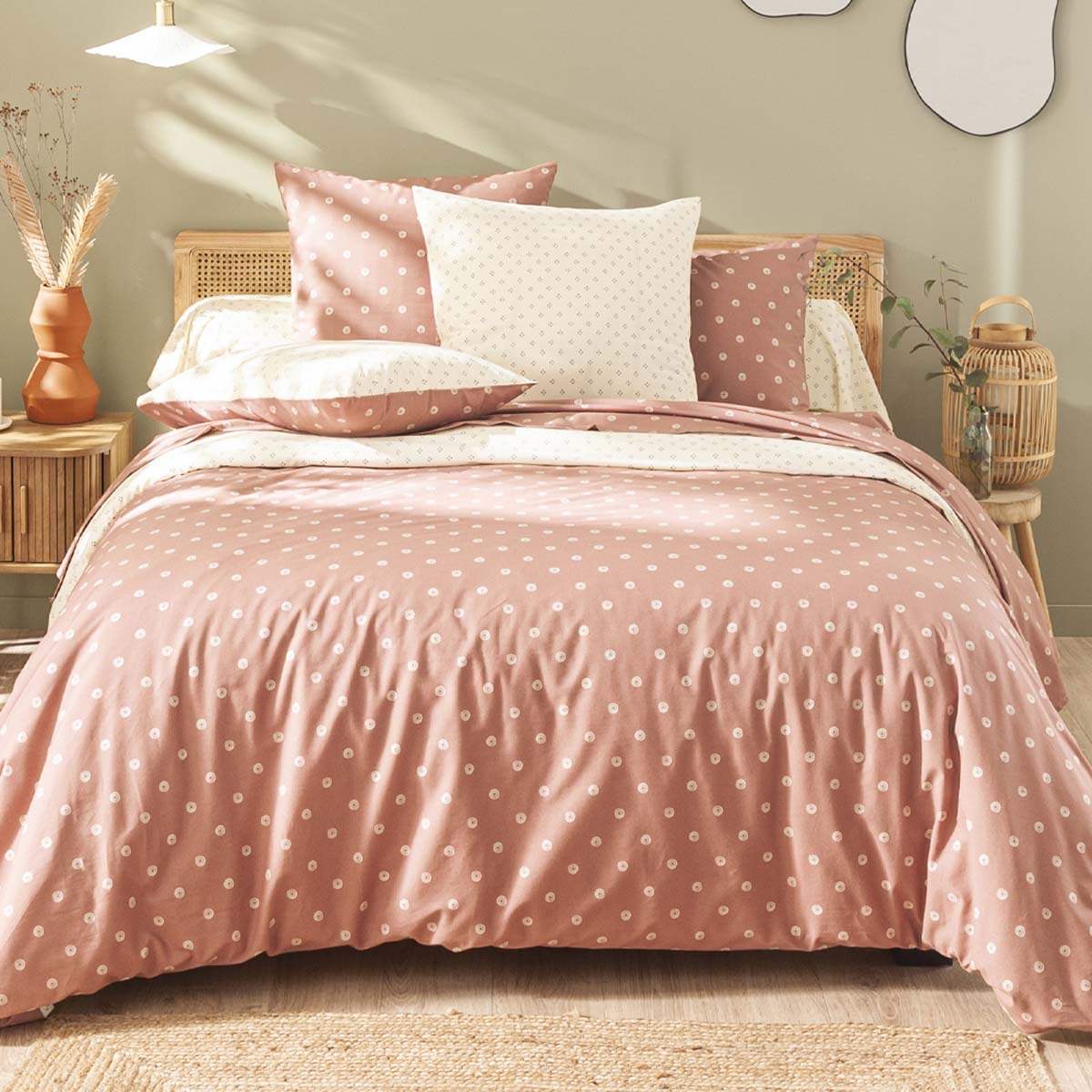 Housse de couette imprimée en viscose de bambou, EMIKO, ORIGIN