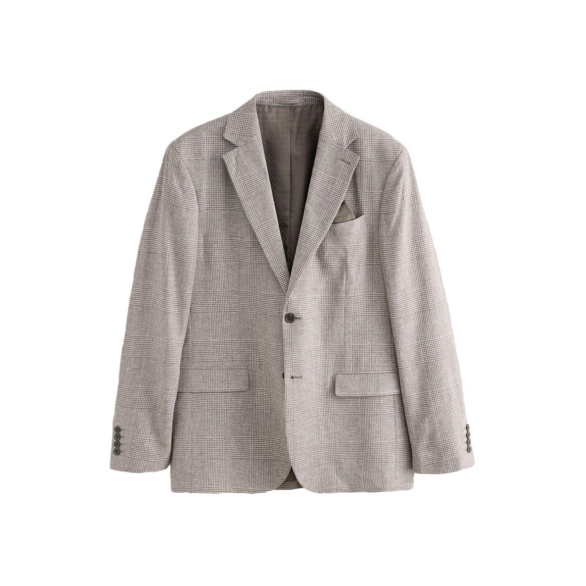 Blazer à carreaux en lin mélangé n. premium, NEXT