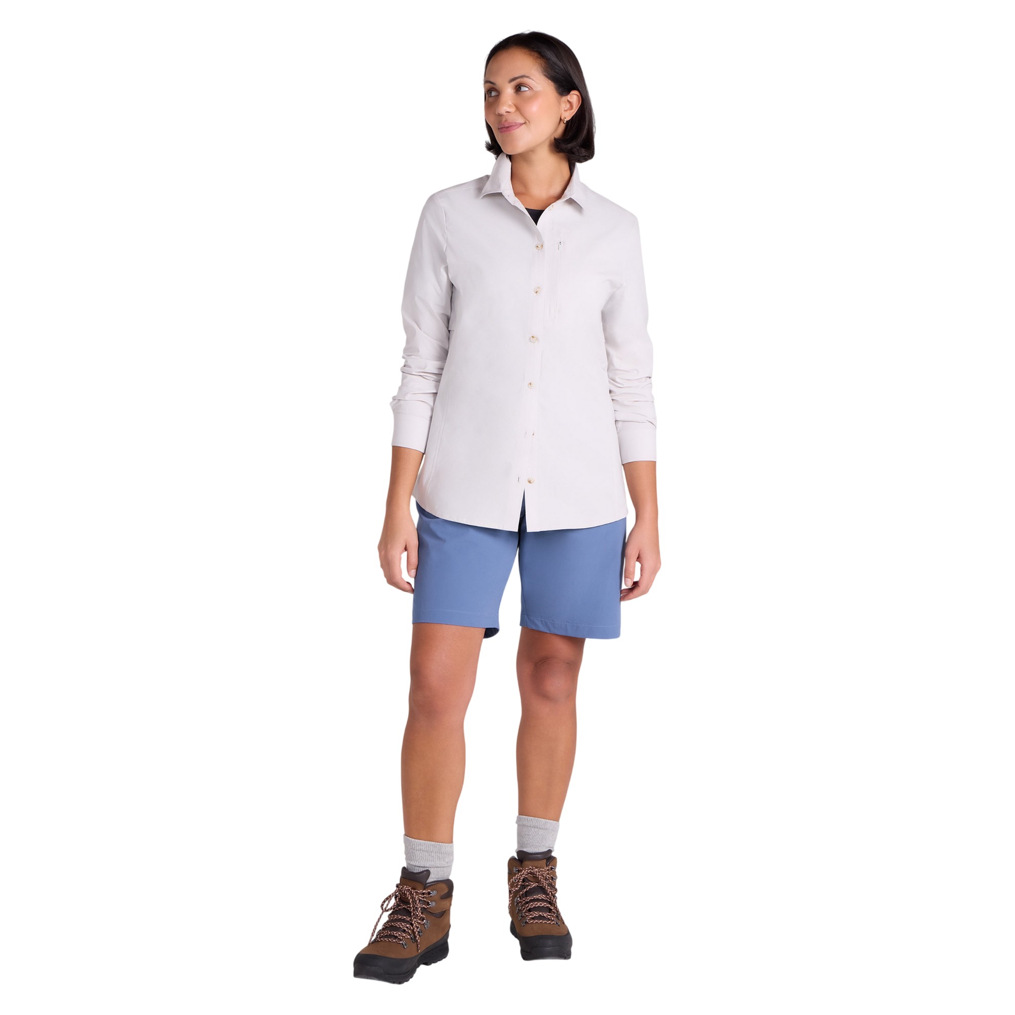 Chemise unie manches longues TAHITI, MOUNTAIN WAREHOUSE