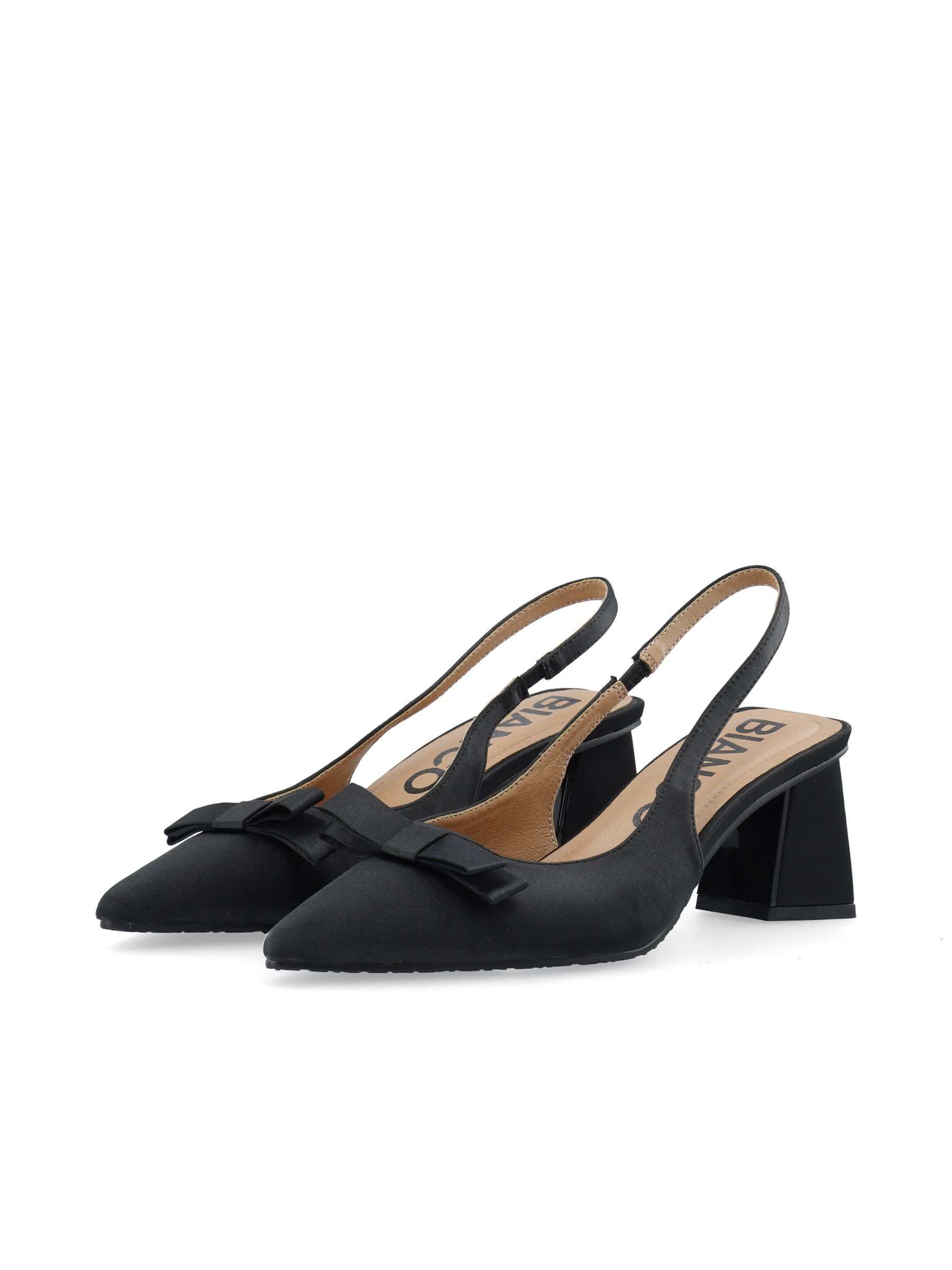 Chaussures À Bride Arrière, BIANCO